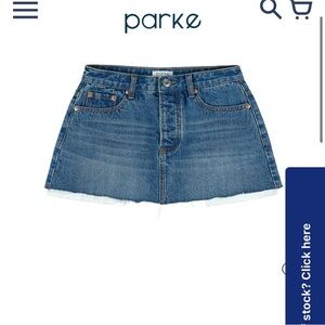 Parke Denim Mini Skirt